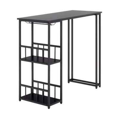 Mesa de bar GAVIN 110 x 50 cm | 105 cm de altura, cor preta Mesa de bar GAVIN 110 x 50 cm | 105 cm de altura, cor preta