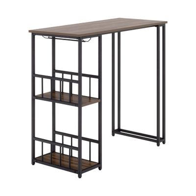 Mesa de bar GAVIN 110 x 50 cm | 105 cm de altura, cor nogueira Mesa de bar GAVIN 110 x 50 cm | 105 cm de altura, cor nogueira