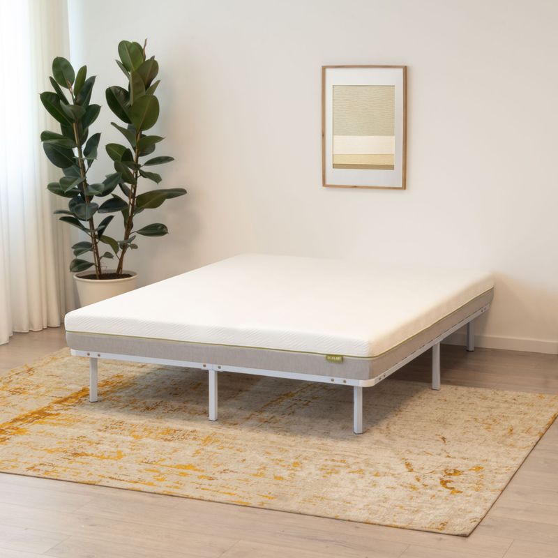 Cama Namara – Estrutura Moderna em Branco ou Preto | Tamanhos Single e Double