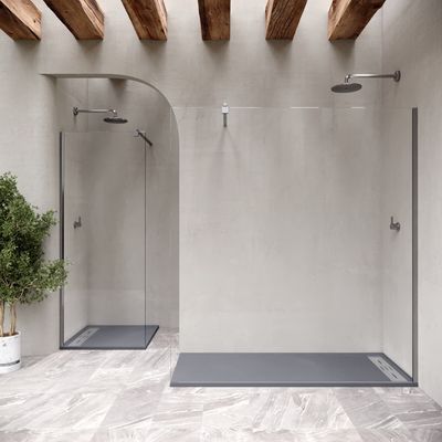 Base de Duche HIEMAL - Cor: Cinza e Grelha Inox