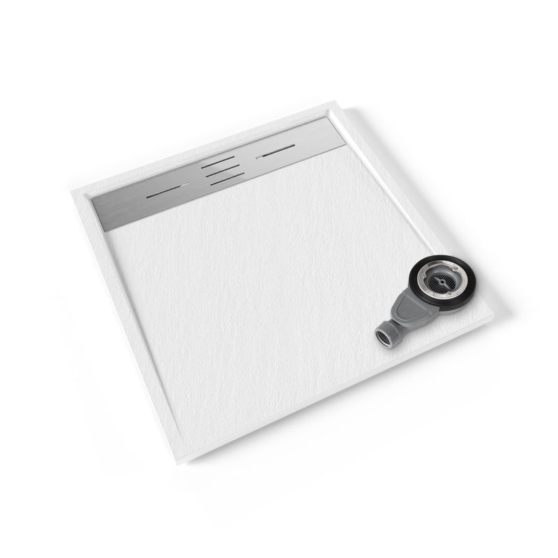 Base de Duche HIEMAL - Cor: Branco e Grelha Inox