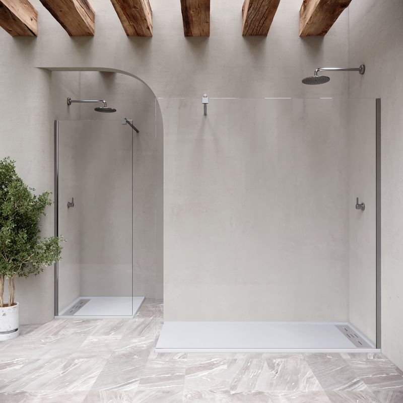 Base de Duche HIEMAL - Cor: Branco e Grelha Inox