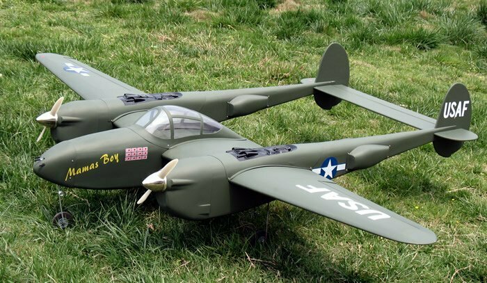 P-38 LIGHTNING FLY MODEL