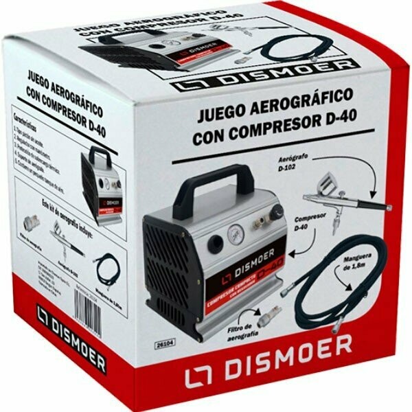 JUEGO AEROGRÁFICO COMPRESOR D-40