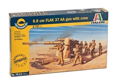 8.8 CM FLAK 37 AA GUN WITH CREW 1/72
