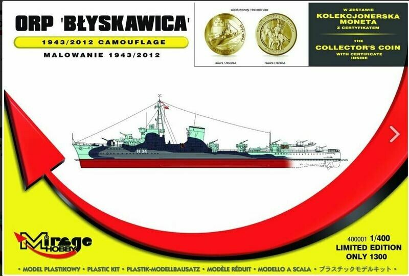 ORP 'BŁYSKAWICA' 1/400