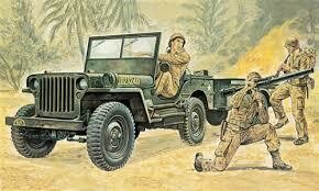 WILLYS MB JEEP WITH TRAILER 1/35