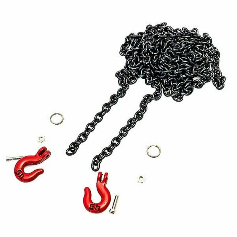 CADENA DE REMOLQUE EN METAL CON GANCHO
