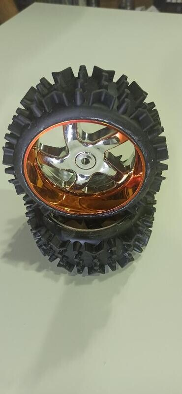 PAREJA RUEDAS BUGGY 1/5 SMARTECH CROMADAS