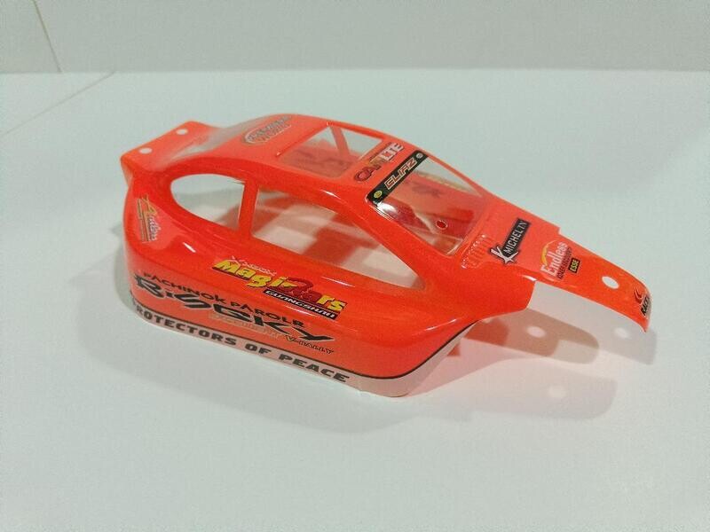 CARROCERIA BUGGY1/10 ELECTRICO O EXPLOSION NARANJA