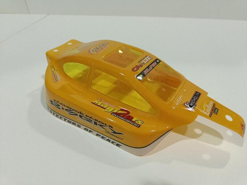 CARROCERIA BUGGY1/10 ELECTRICO O EXPLOSION AMARILLO