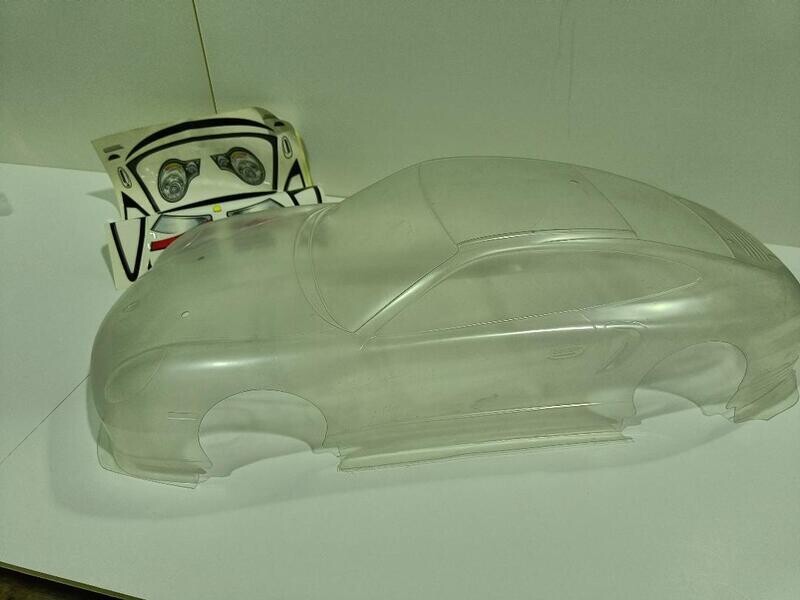 CARROCERIA PORCHE GRAN ESCALA 1/6 LEXAN