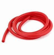 TUBO SILICONA COLOR ROJO 5 X 2,5 MM.  1 METRO