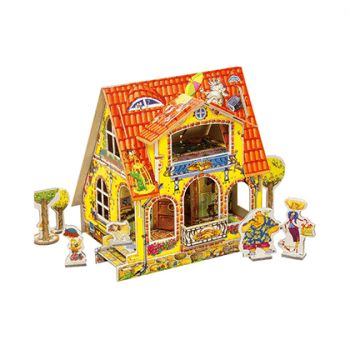 CASA DE MUÑECAS INFANTIL. CARTON DURO
