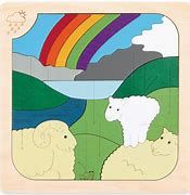 PUZZLE DE MADERA ALTA CALIDAD GEORGE LUCK OVEJAS