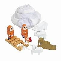 DI-EDUC  IGLOO SET MADERA Y TELA 9 PIEZAS