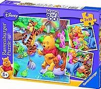 3 PUZZLES WINNIE THE POOH DISNEY 49 PIEZAS CADA UNO