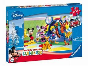 2 PUZZLES DE MIKI MOUSE DISNEY  20 PIEZAS CADA UNO
