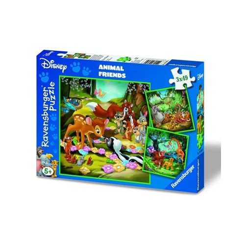 3 PUZZLES DE BAMBI DISNEY  49 PIEZAS CADA UNO