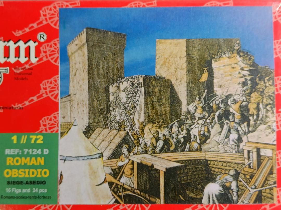 DIORAMA ASEDIO ROMANO, INCLUYE FORTALEZA MAS FIGURAS