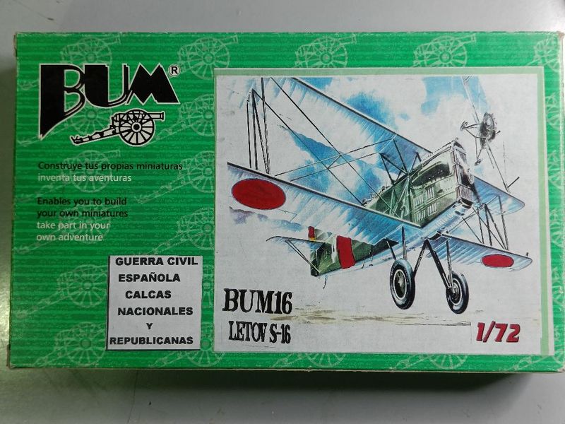 CON CALCAS GUERRA CIVIL ESPAÑOLA LETOV S-16  1/72