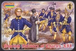 FIGURAS 1/72 44 UNIDADES  TRE GREAT NORTHERN WAR
