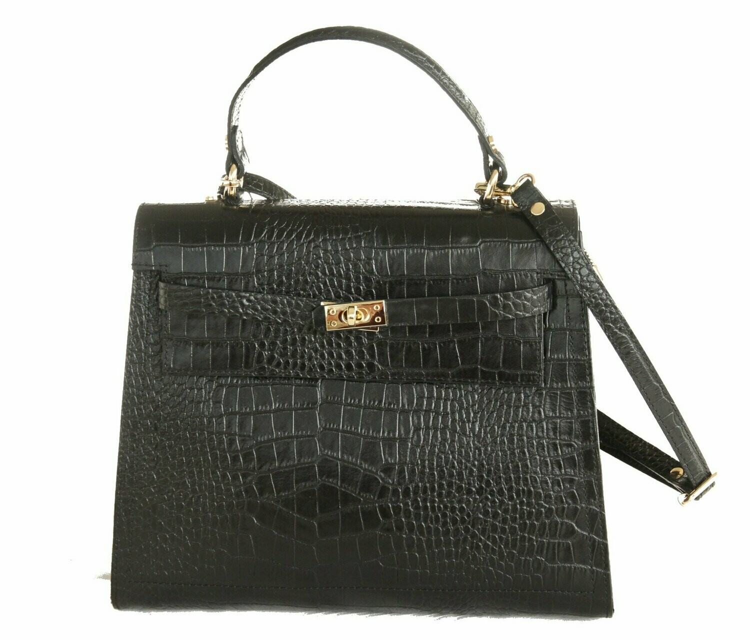 Tasche mittel Krokoprägung