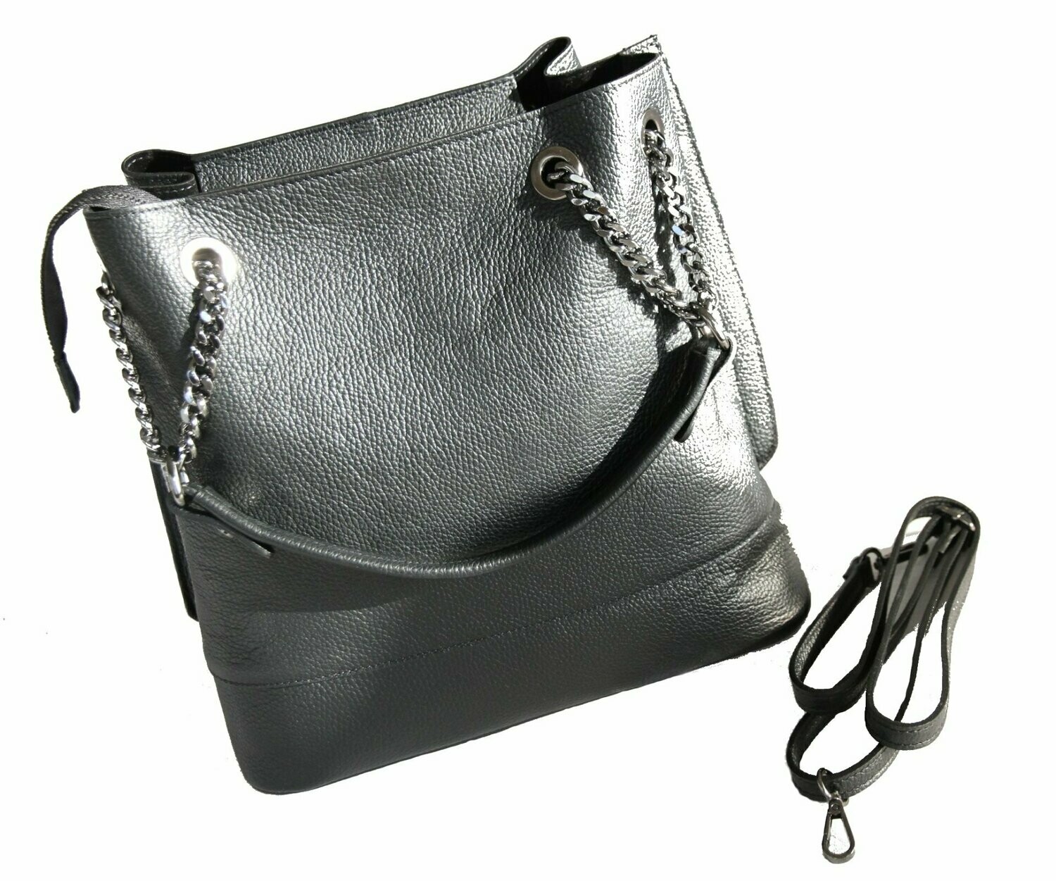 Schultertasche, Farbe: schwarz