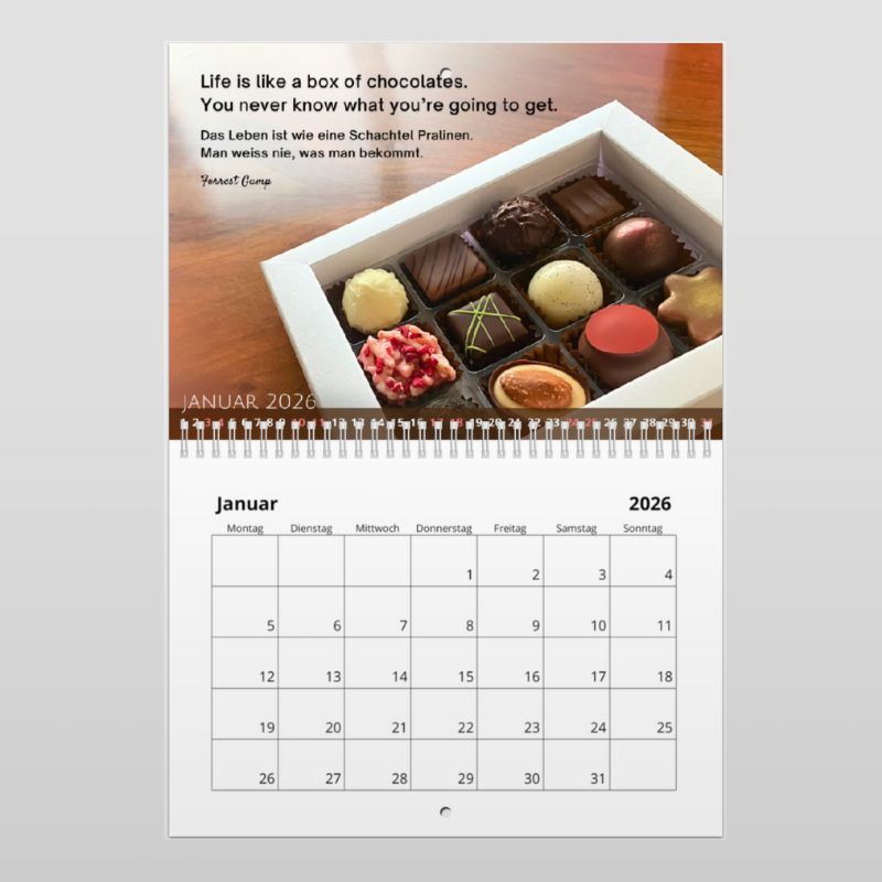 Wandkalender 2026 · gross (42x29.7cm)