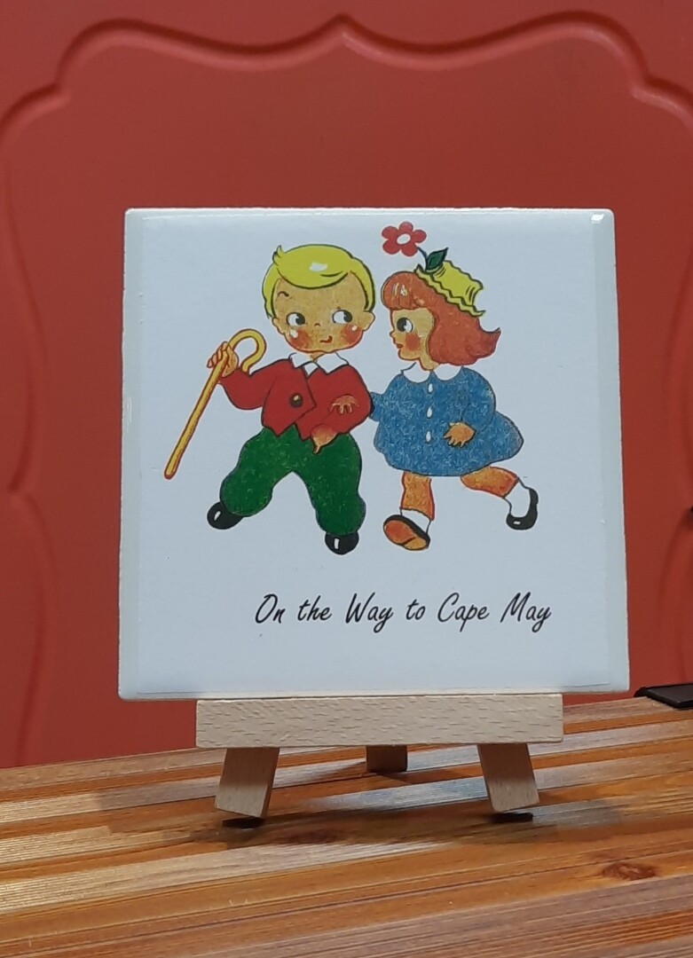 Cape May Nostalgia Tile with Easel