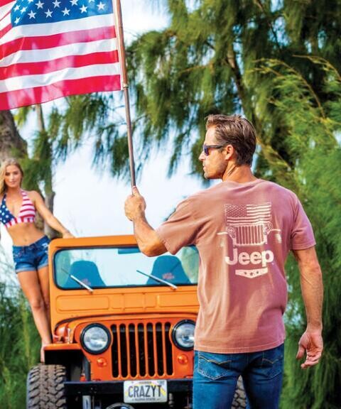Jeep All American Chili Dyed Short Sleeve Crew x CrazyShirts