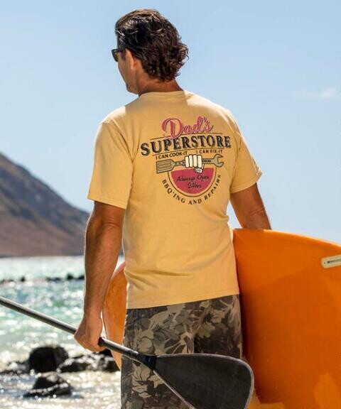 Dad's Superstore Short Sleeve Beer Dyed Crew by Crazy Shirts