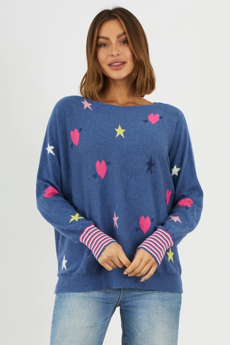 Hearts & Stars Sweater x Zaket & Plover