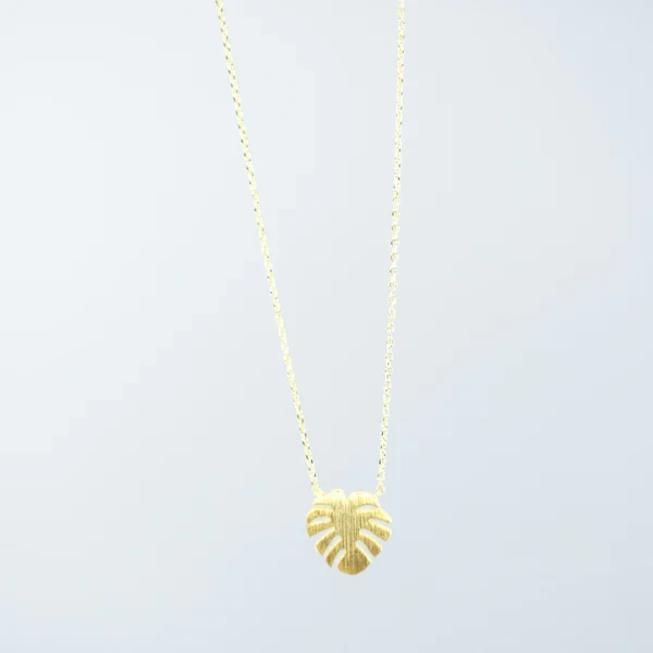 MONSTERA NECKLACE - Gold