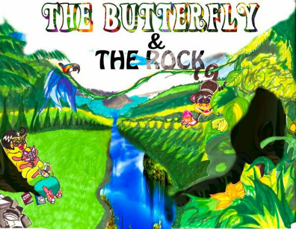 THE BUTTER FLY AND THE ROCK