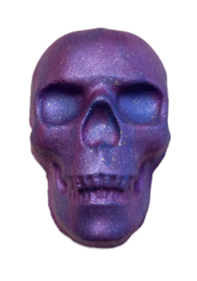 Bath Bomb - Skull with Rainbow (Galaxy Grape)