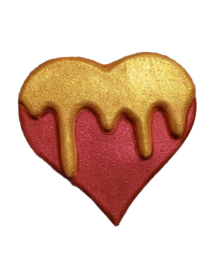 Bath Bomb - Drippy Heart (Forever Red dupe) 
