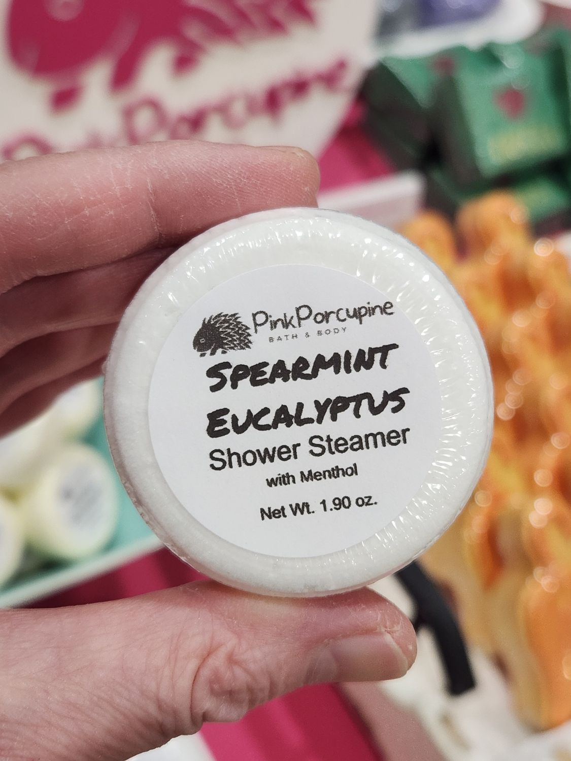Aromatherapy Shower Steamer - Spearmint Eucalyptus