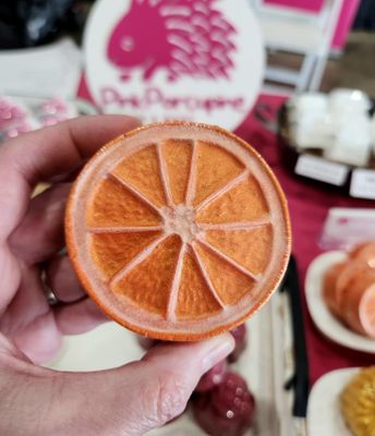 Bath Bomb - Orange Slice (Volcano type)