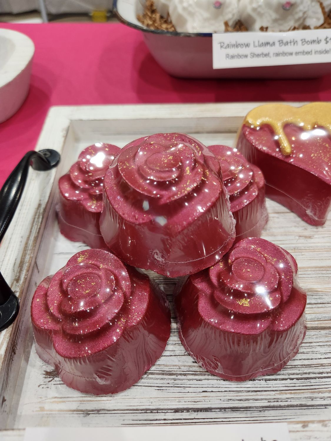 Bath Bomb - Portland Rose (Rose Jam type)