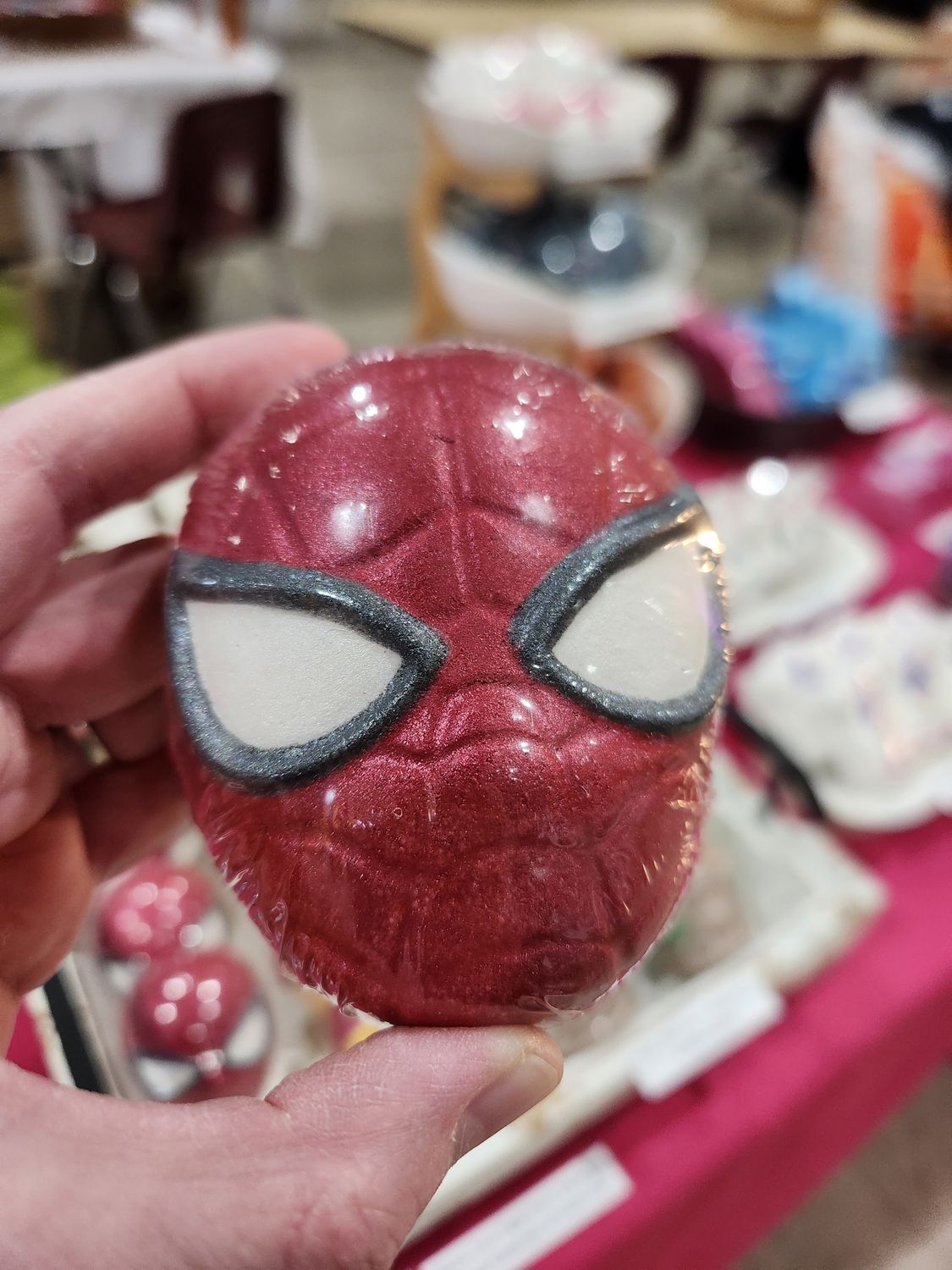 Bath Bomb -Spider Dude (Rainbow Sherbet) Character Charm inside!