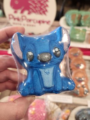 Bath Bomb - Alien Koala (Blueberry Jam) Charm Inside!