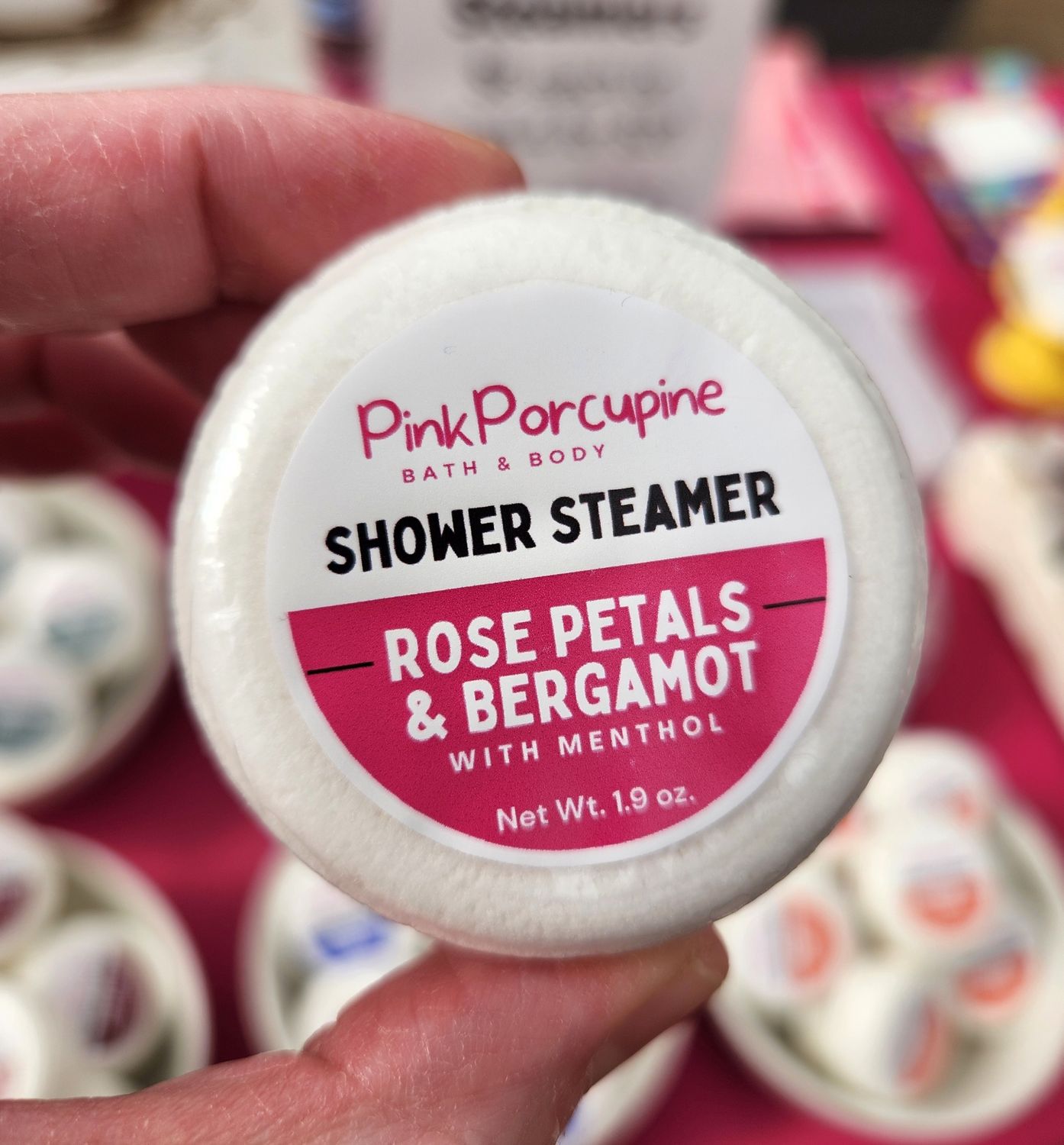 Aromatherapy Shower Steamer - Rose Petals &amp; Bergamot