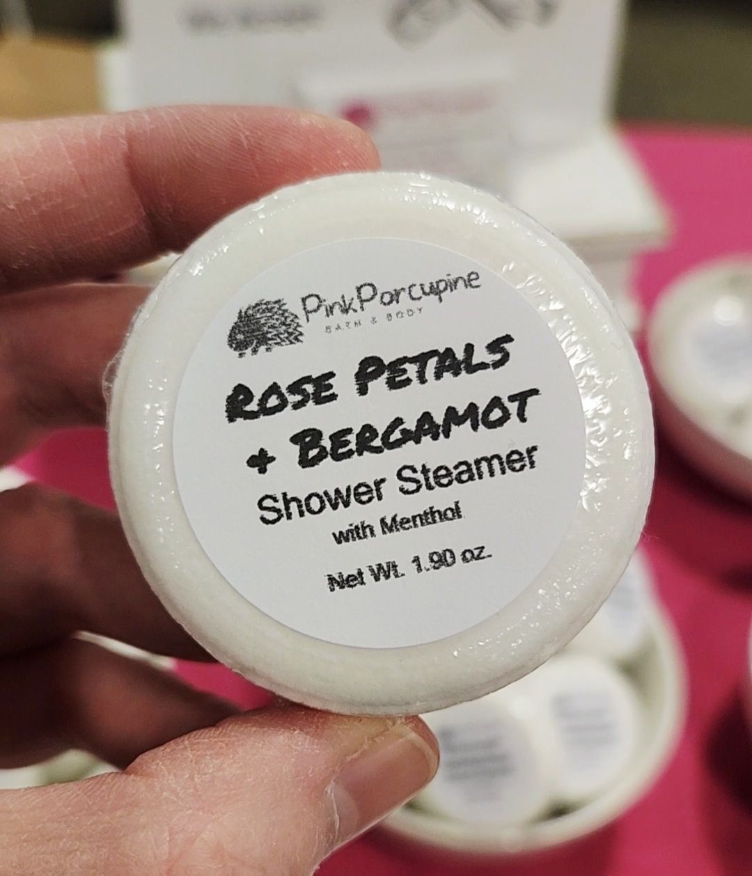 Aromatherapy Shower Steamer - Rose Petals &amp; Bergamot