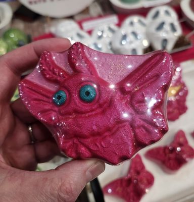 Bath Bomb - Pink Mothman (Strawberry Guava) Bath Bomb - Pink Mothman (Strawberry Guava)