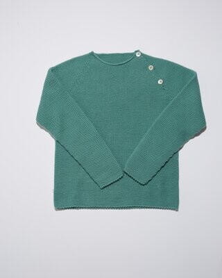 GREEN JUMPER WITH BUTTONS