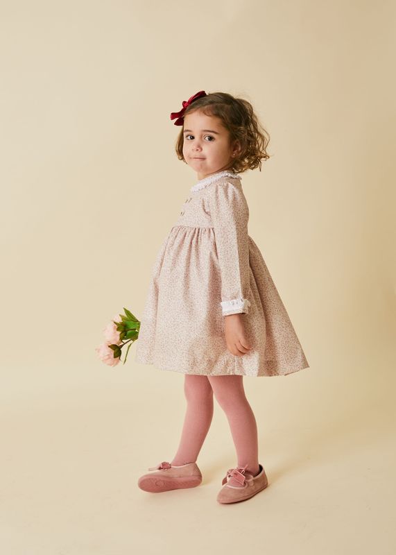 SIENNA COLLAR HANDSMOCKED DRESS