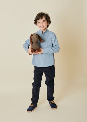 PANTALON PANA AZUL MARINO