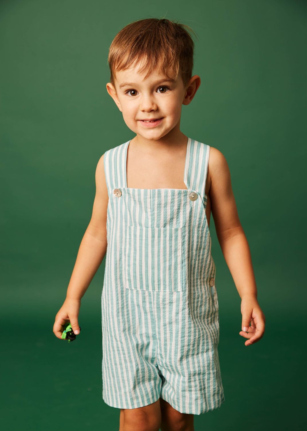 PETO NIÑO RAYAS VERDES