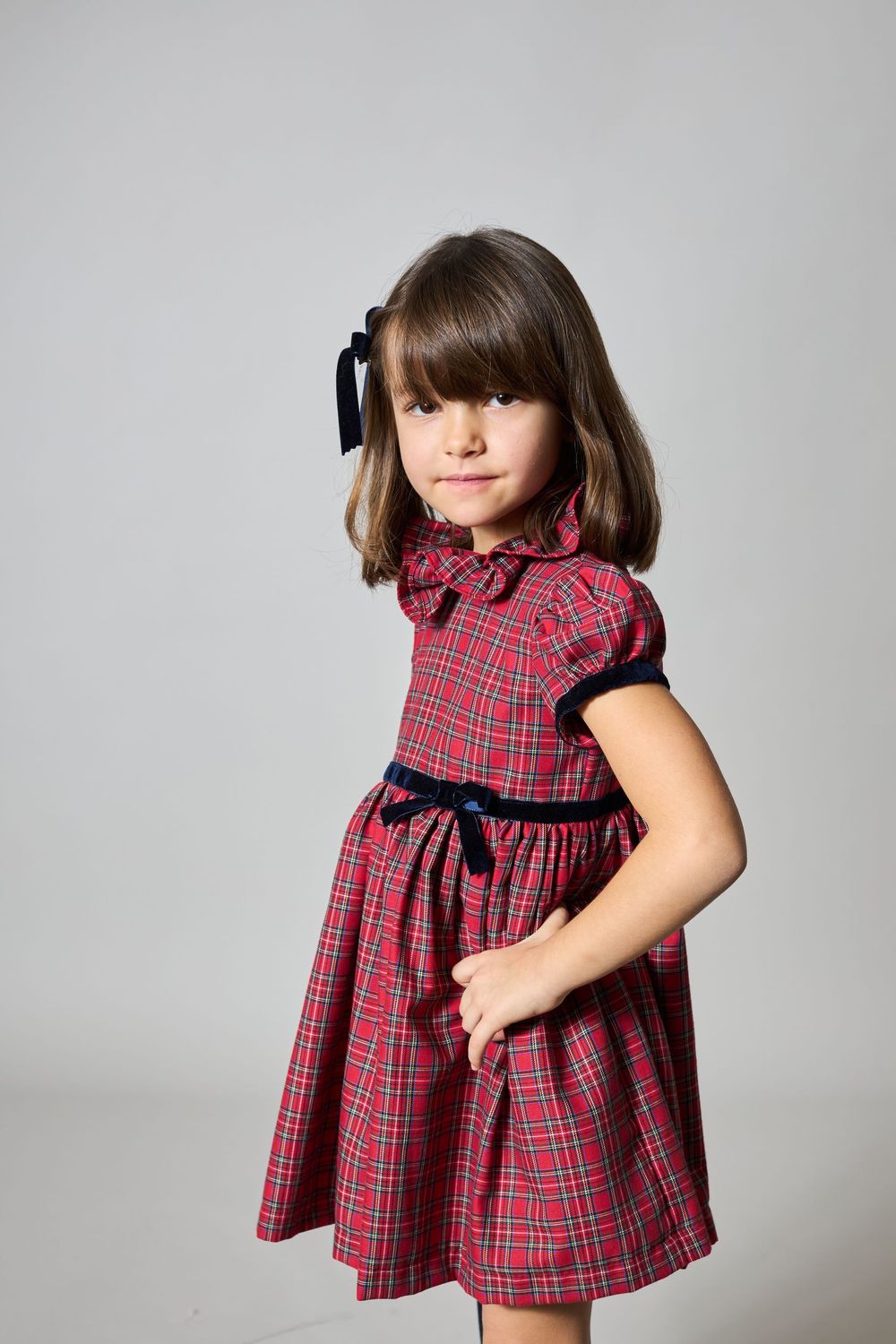 VESTIDO TARTÁN ROJO